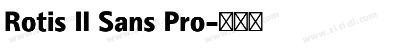 Rotis II Sans Pro字体转换